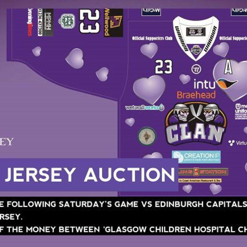 GAME DAY: Bid for a Valentines jersey THIS SATURDAY