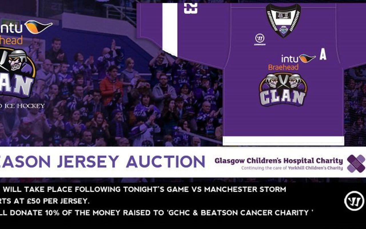 GAME DAY: 2017/18 Pre-season jersey auction THIS SATURDAY