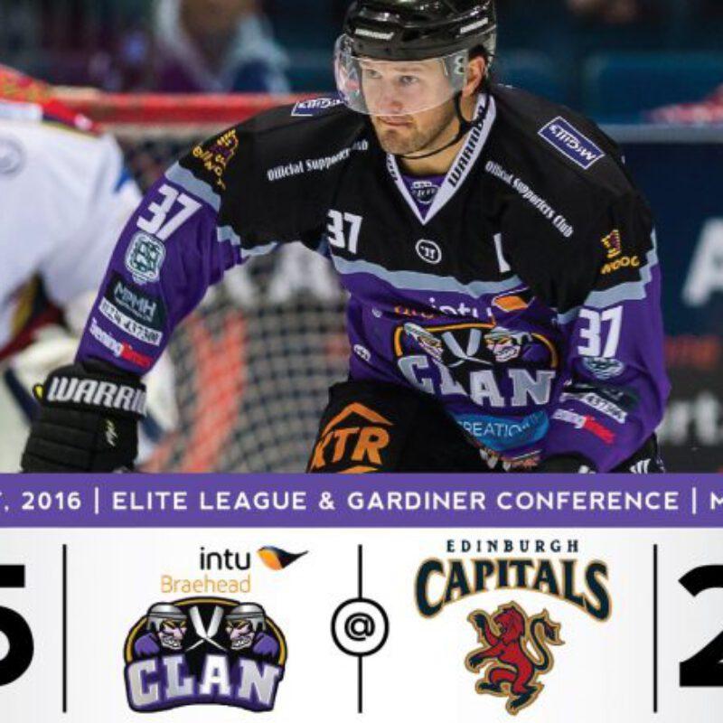 REPORT: Edinburgh Capitals 2 Braehead Clan 5
