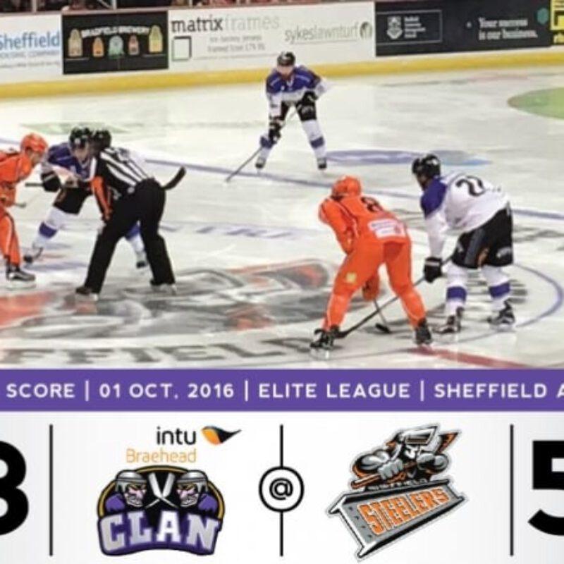 REPORT: Sheffield Steelers 5 Braehead Clan 3