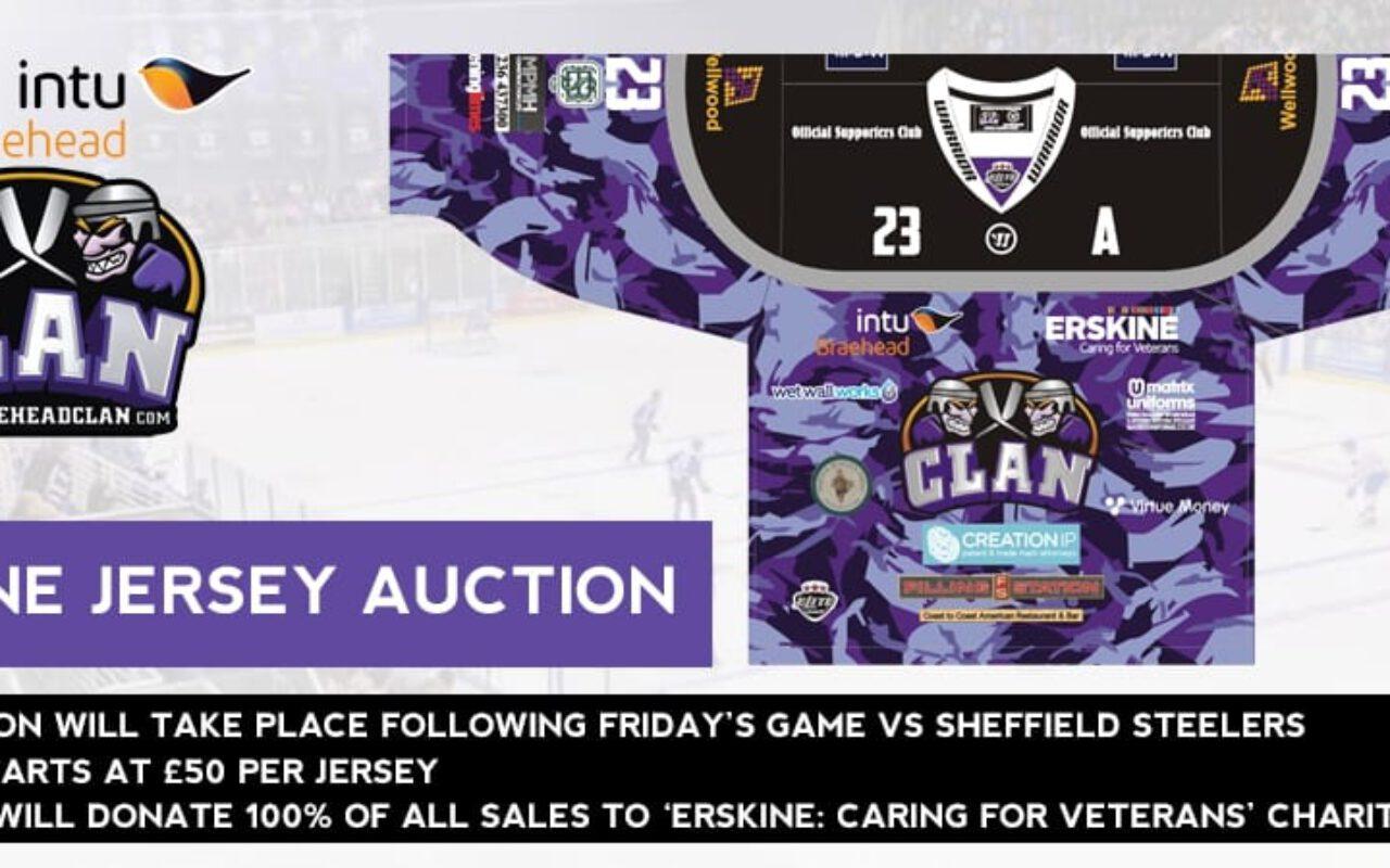 GAME DAY: Limited edition Erskine jerseys to be worn THIS FRIDAY
