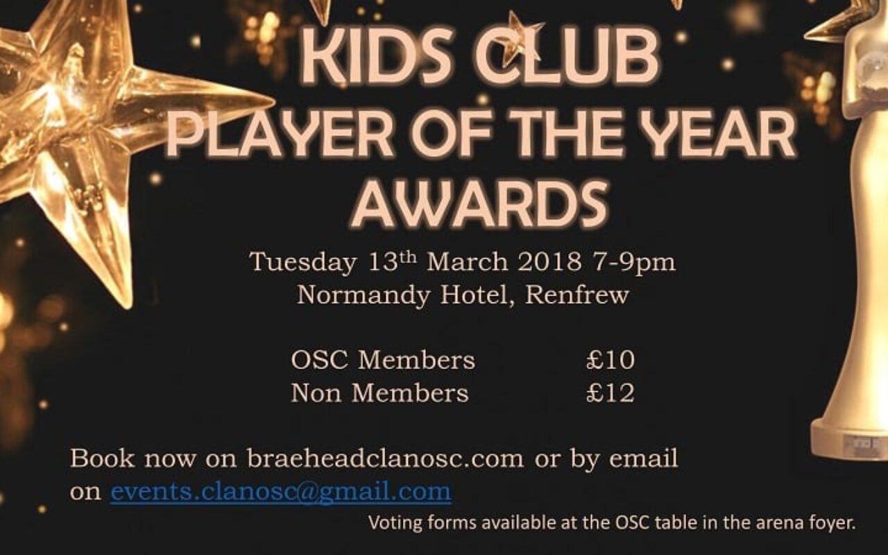 EVENT: OSC Kids Player of the Year Awards 2018