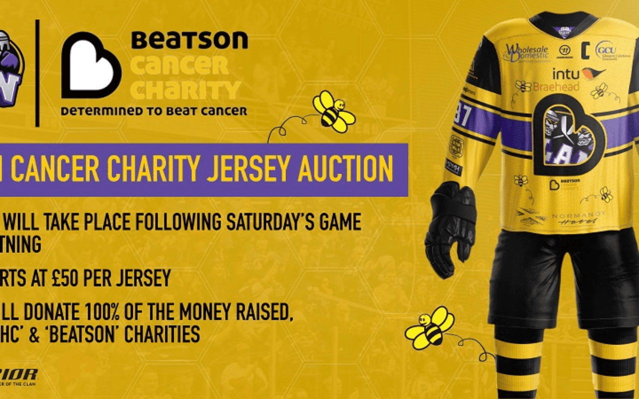NEWS: Limited edition Beatson Cancer Charity jerseys to be worn THIS SATURDAY