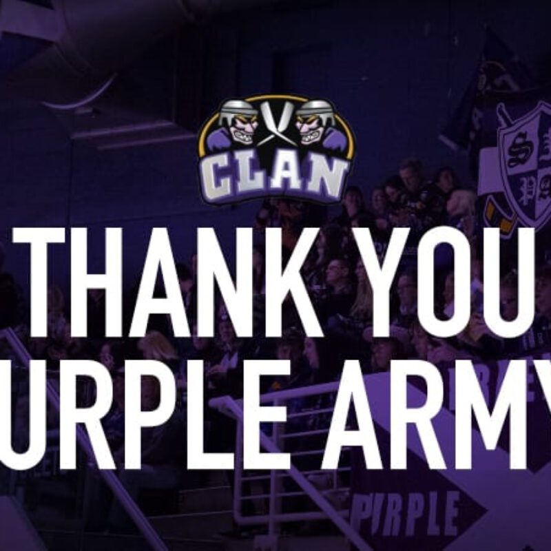 THANK YOU: To the whole Purple Army
