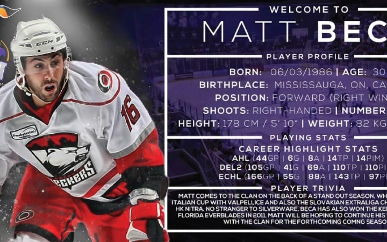 SIGNED: Clan bring in Beca