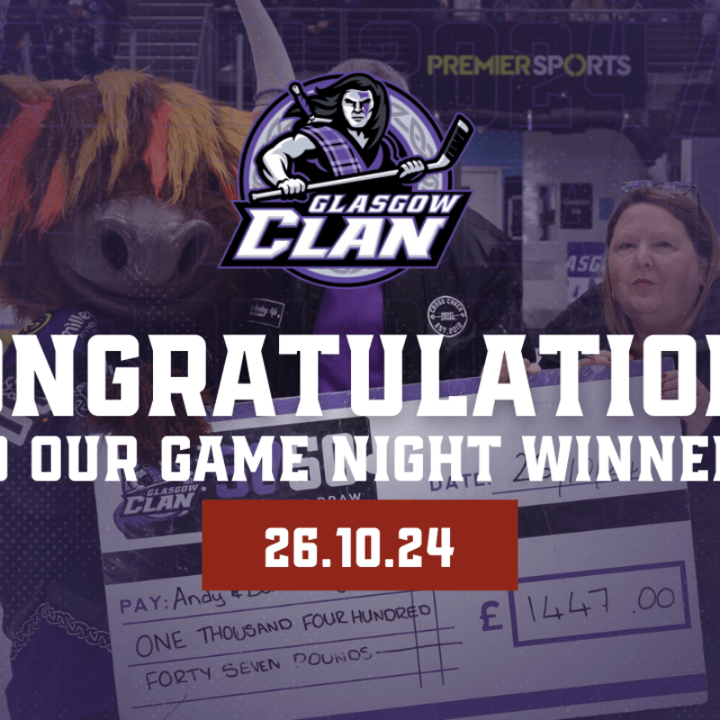 CONGRATULATIONS: The Purple Army winners vs Fife Flyers