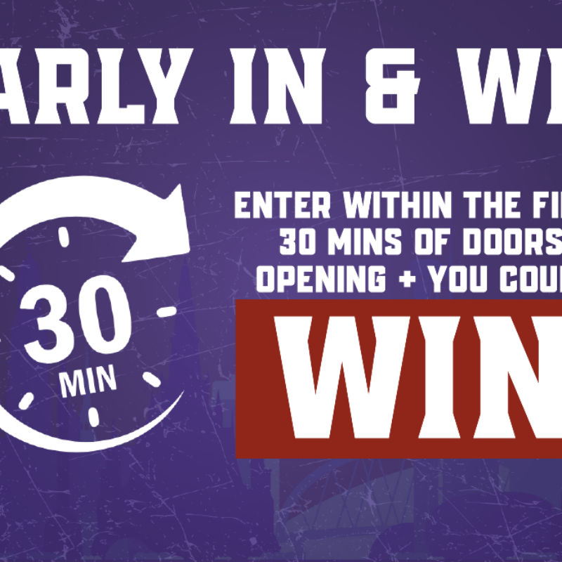 NEWS: The new Early In & Win prize draw