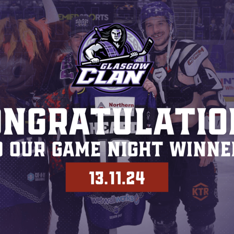 CONGRATULATIONS: The Purple Army winners vs Belfast Giants
