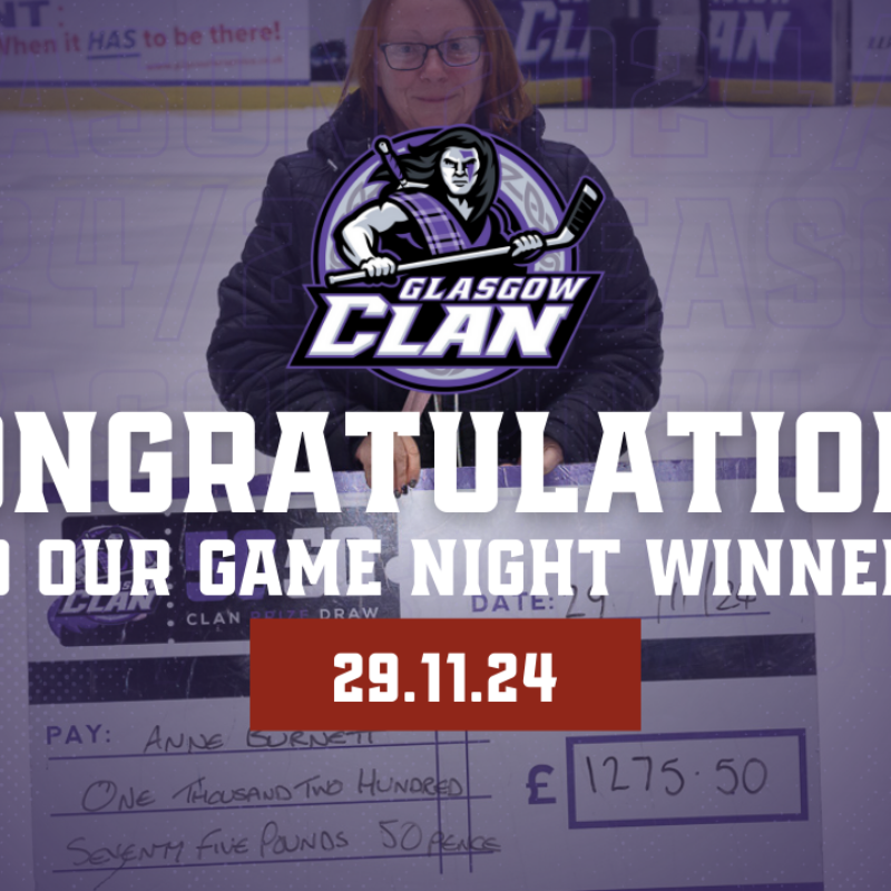 CONGRATULATIONS: The Purple Army Winners vs Belfast Giants