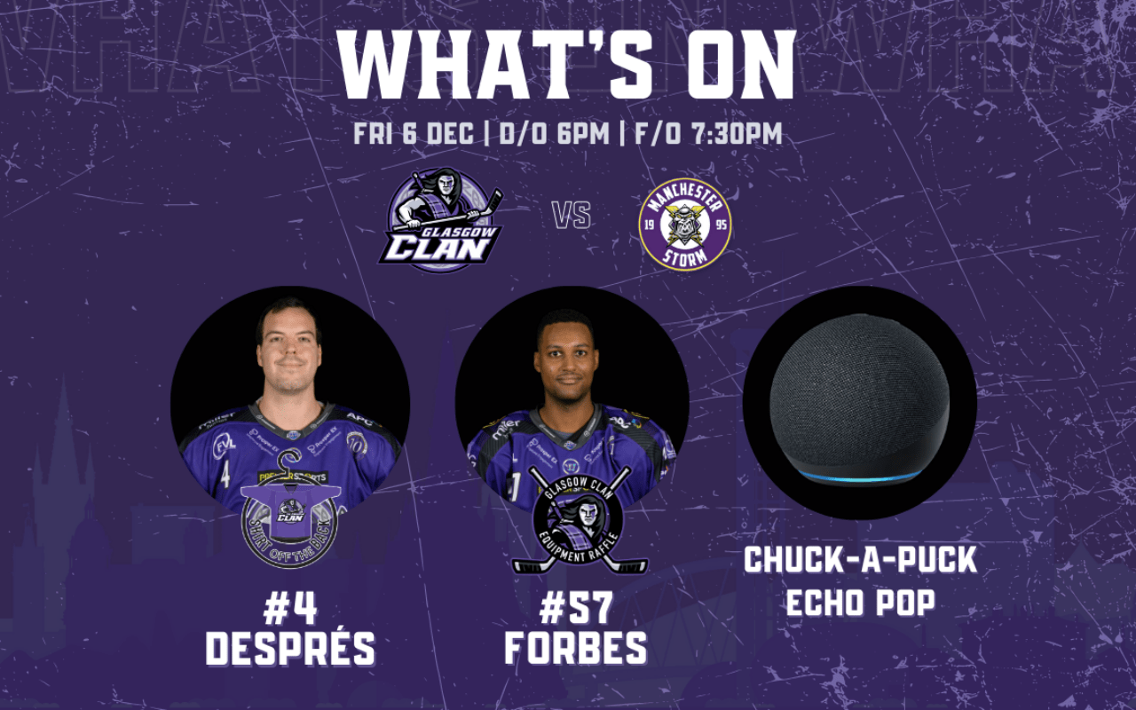 GAME DAY: What’s happening THIS FRIDAY at Braehead Arena
