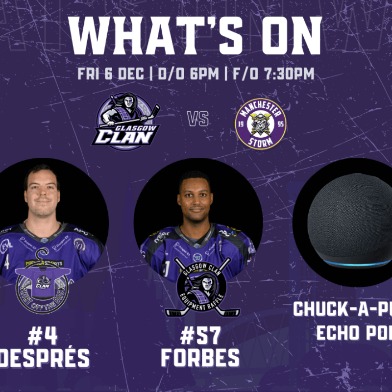 GAME DAY: What’s happening THIS FRIDAY at Braehead Arena