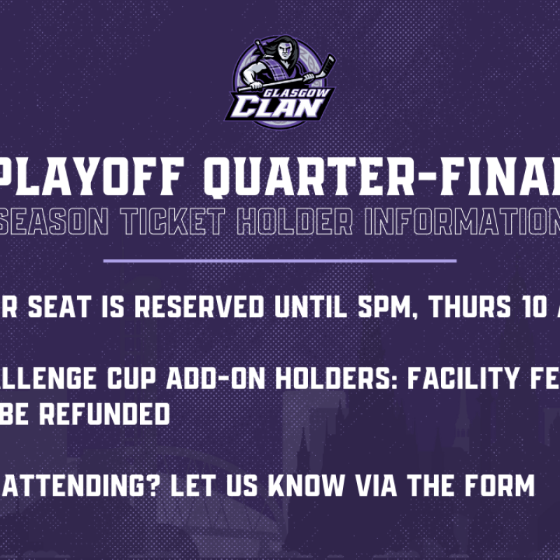 PLAYOFF TICKETS: Season Ticket Holder Update
