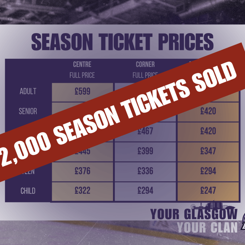 SEASON TICKETS: 2,000 Season Ticket Cap Reached