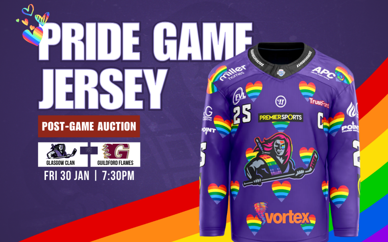 Clan Reveal EIHL Pride Game Jersey for 30 January