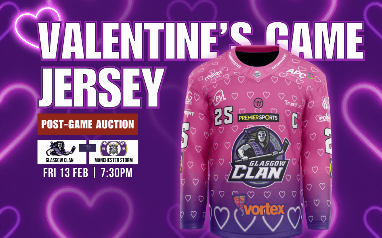 Glasgow Clan Valentine’s Day Special Edition Jersey Revealed