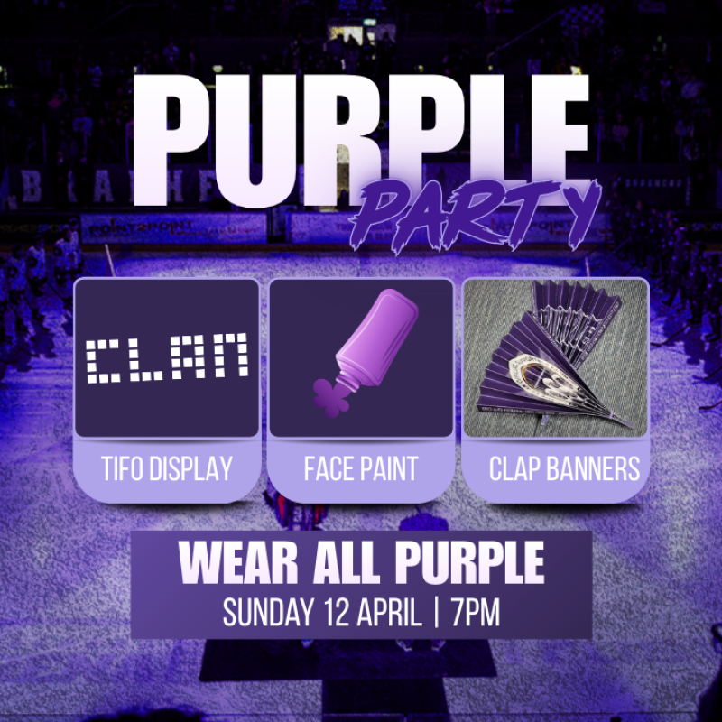 Purple Passion Set to Ignite Braehead for Playoff Showdown
