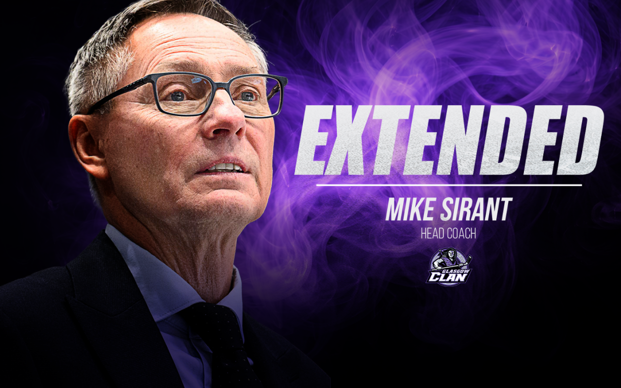 Glasgow Clan confirm Head Coach Mike Sirant contract extension