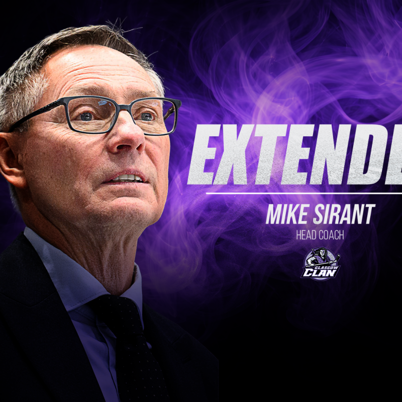 Glasgow Clan confirm Head Coach Mike Sirant contract extension
