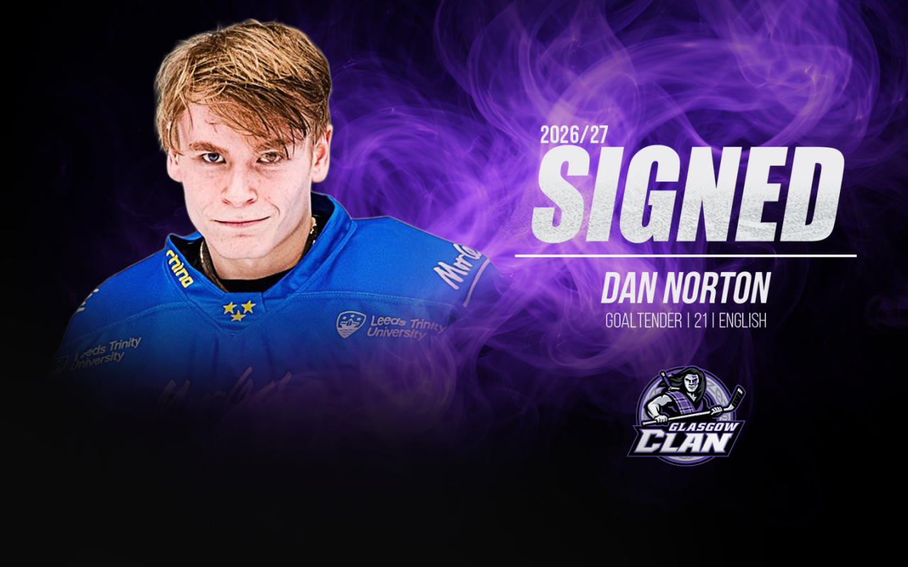 Glasgow Clan Sign British Goaltender Dan Norton