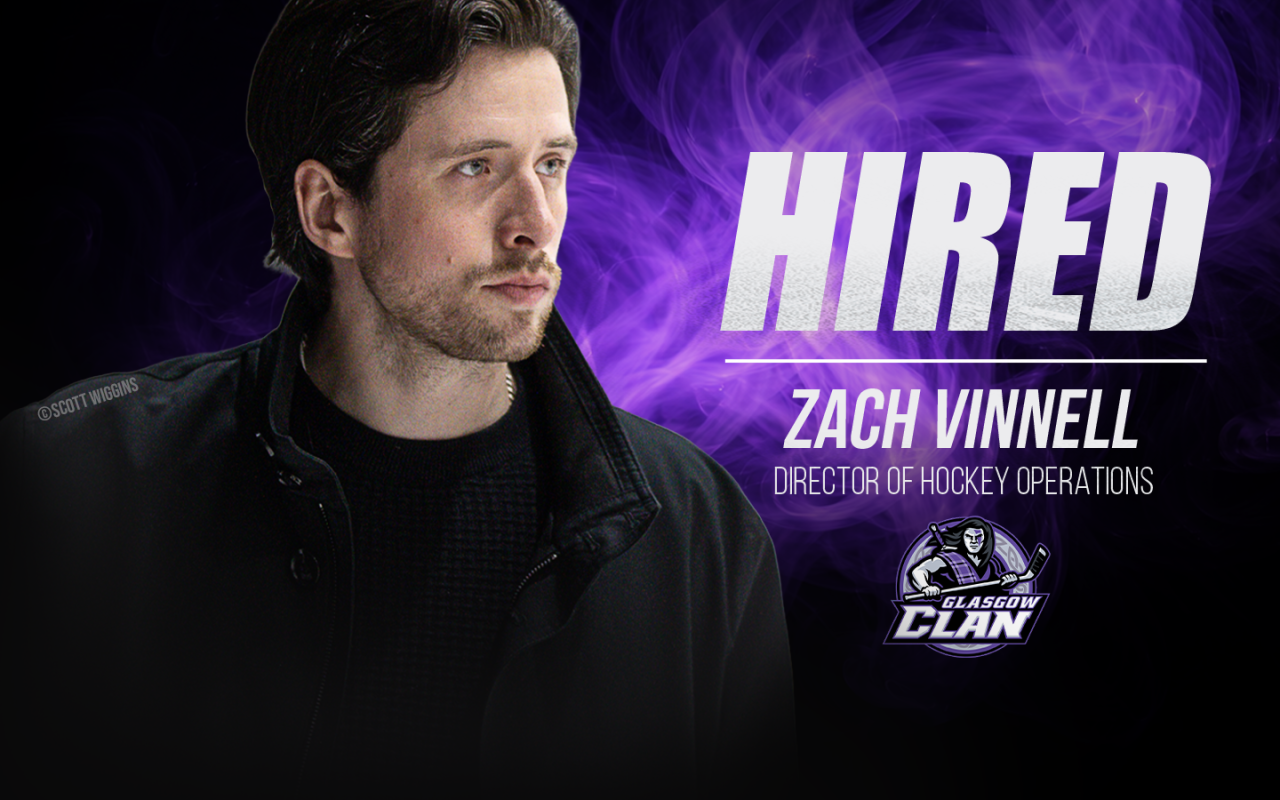 Glasgow Clan Appoint Zach Vinnell as Director of Hockey Operations