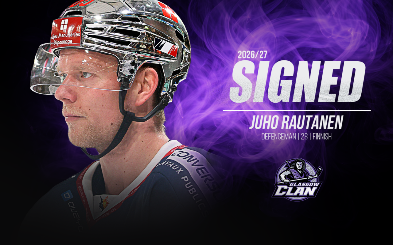 Glasgow Clan Sign Finnish Defenceman Juho Rautanen