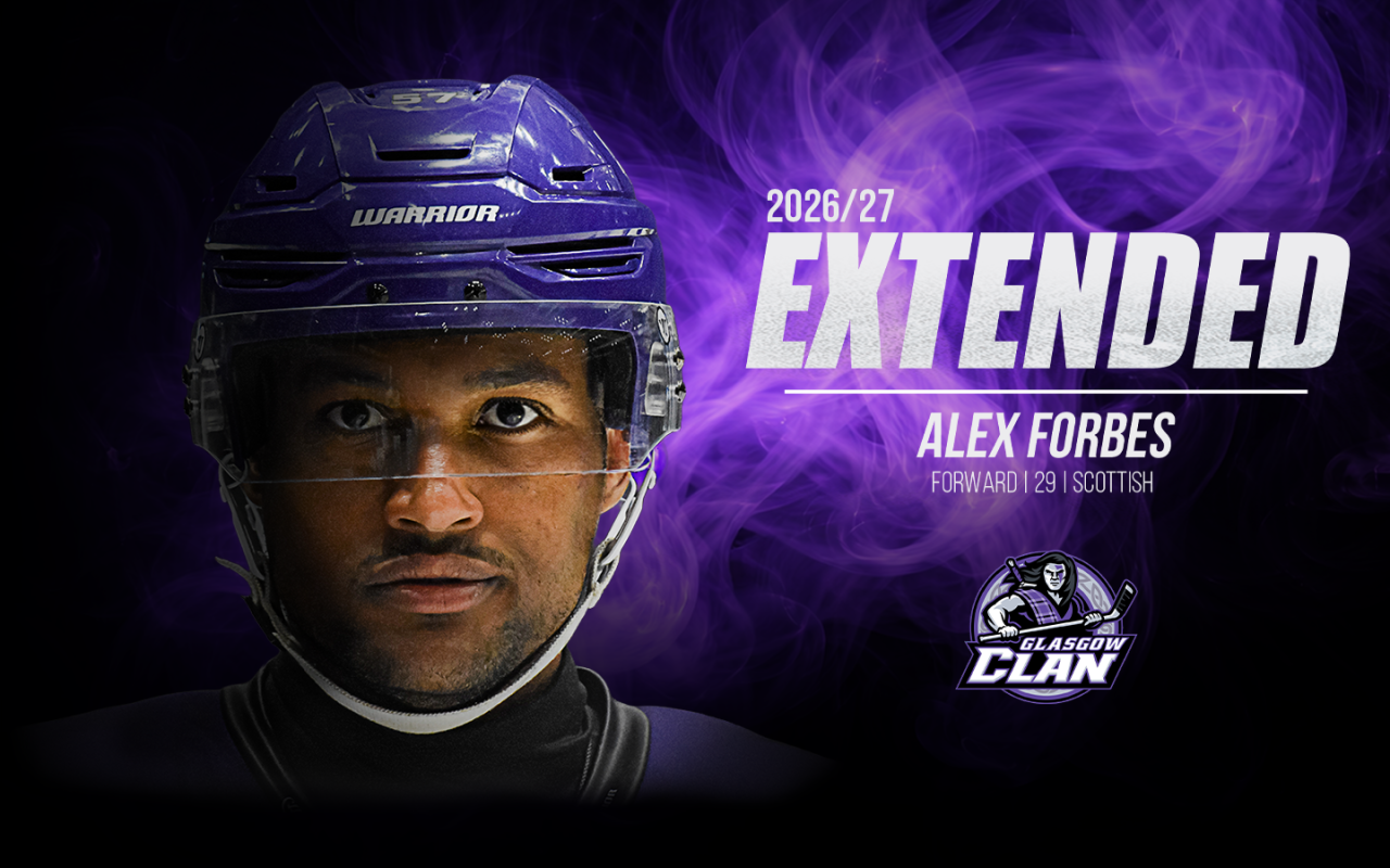 FORBES RETURNS FOR FOURTH STRAIGHT SEASON IN GLASGOW