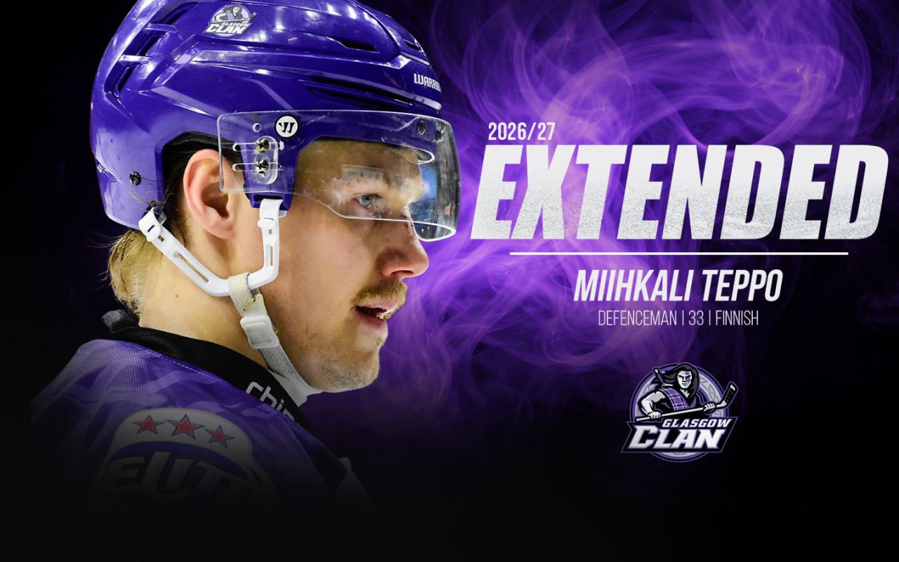 Glasgow Clan Confirm Miihkali Teppo Returns for 2026/27