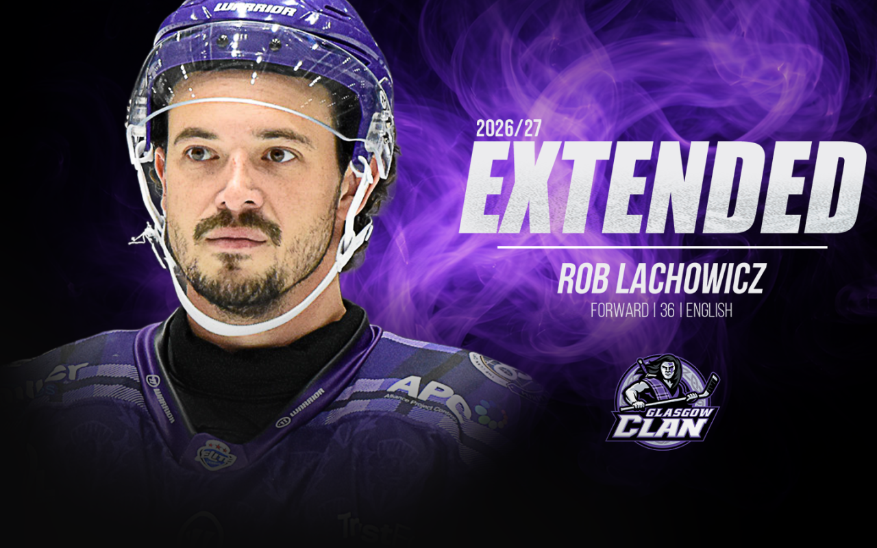 Glasgow Clan Confirm Robert Lachowicz Returns for Fourth Consecutive Season
