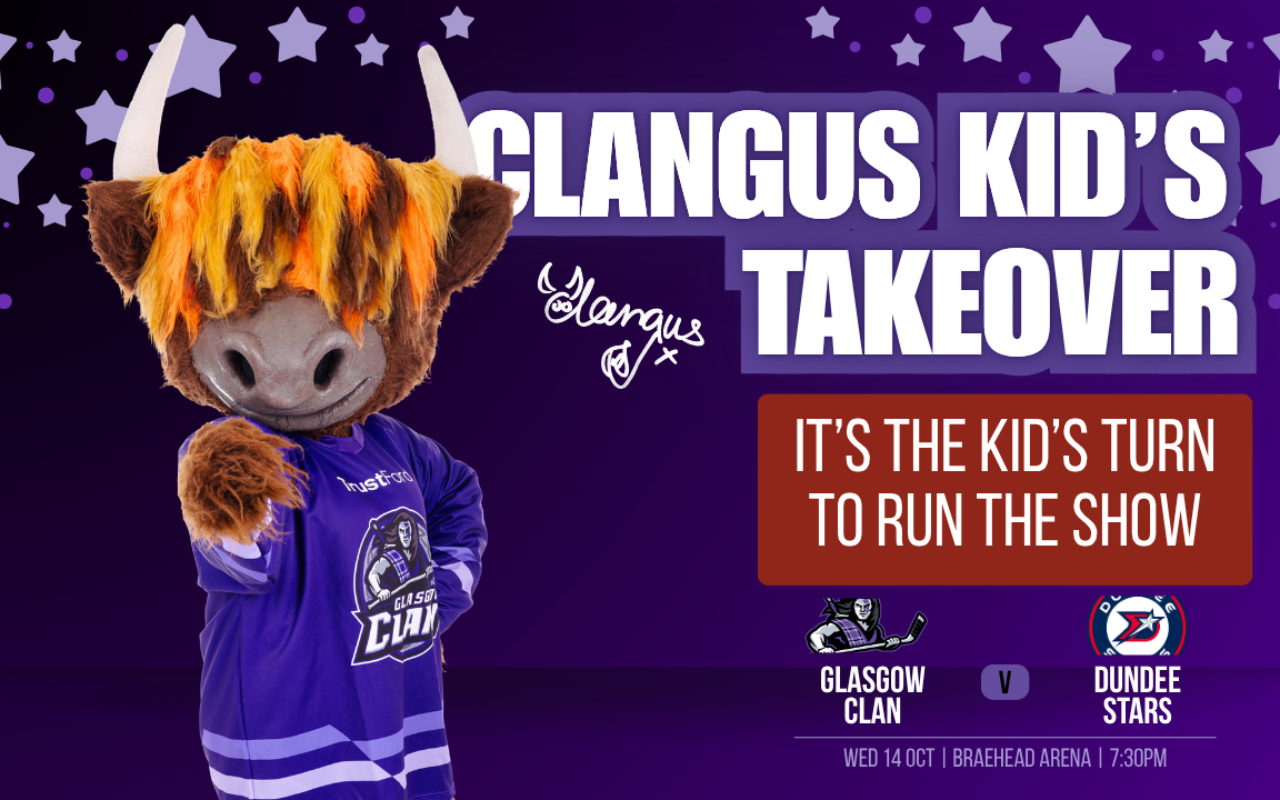 Clangus Kid’s Club Members Invited to Take Over Game Night at Braehead Arena